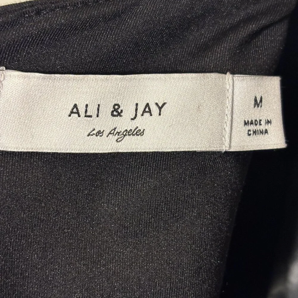 Ali & Jay Black Jumpsuit, Bell Cuffs, Great for that Special Event - Picture 2 of 13